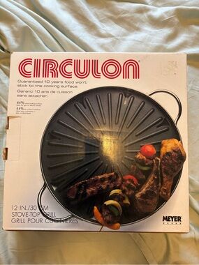 NIB Never-Used Meyer Circulon Stove -Top Grill 12 Inches (model 88930)